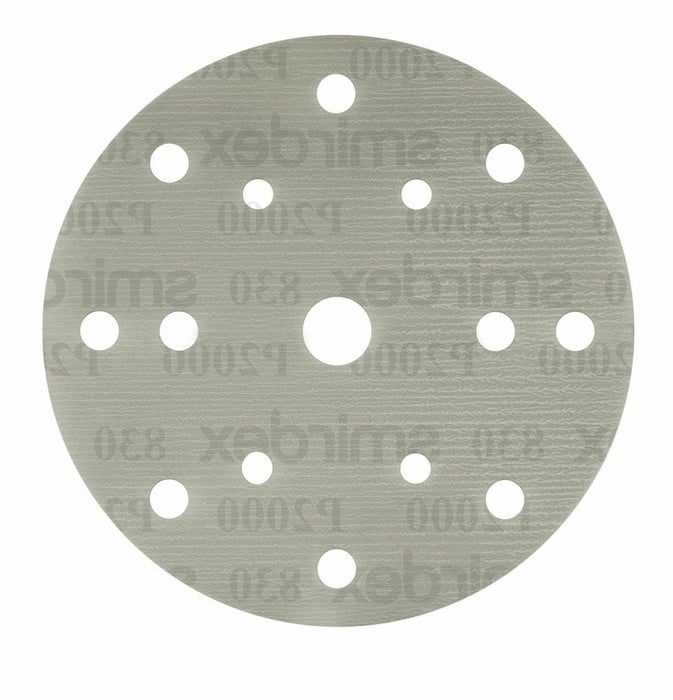 Smirdex High Grit Film Velcro Discs 150mm 15 hole pattern